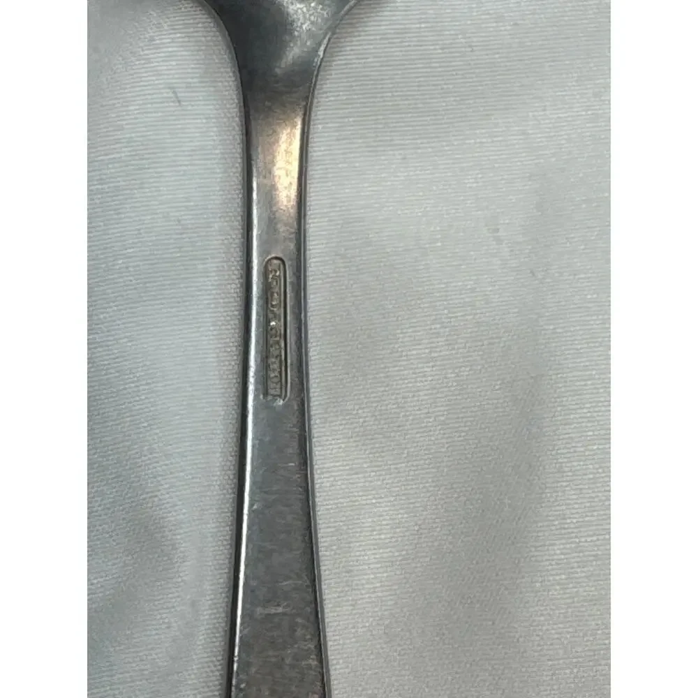 USN U.S. Navy Silverplate Dinner Spoon Fred & Barton Military Flatware
